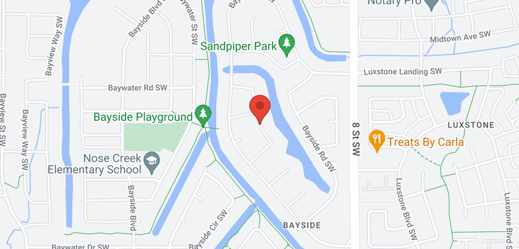 map of 341 BAYSIDE CR SW